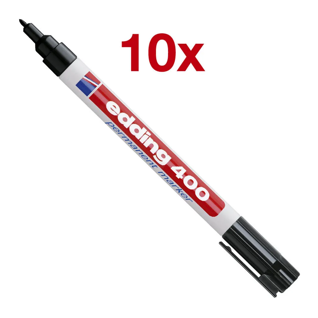 edding 4-400001 10er Marker Edding schwarz - 8