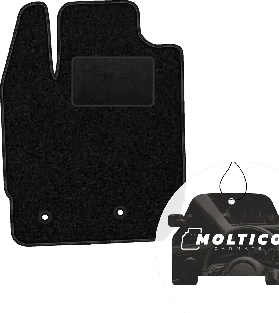 Tappetino moto-MOLTICO per Dacia Duster II: Velours Nero 1 Pezzo