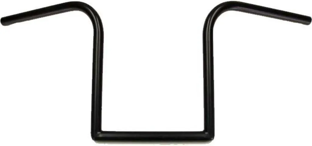 Guidon Z-Bar Noir FEHLING LZR 22mm pour Moto Custom et Bobber Haut