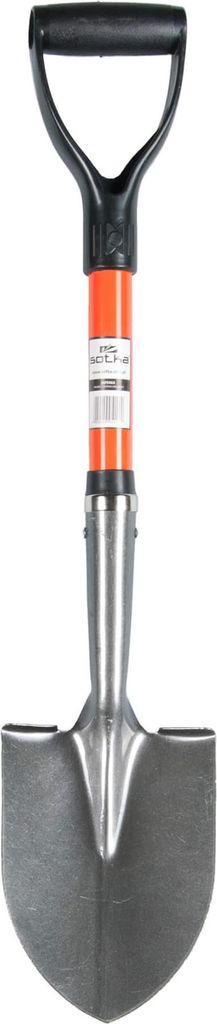 A shovel is shown against a white background.