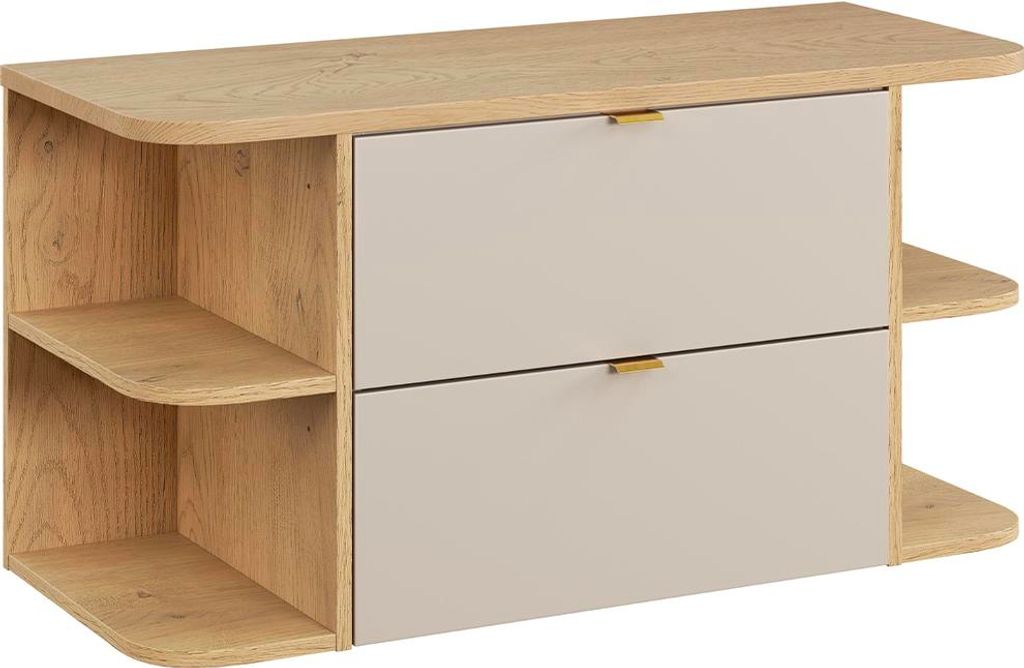 Waschtischunterschrank 100.4cm Azel mit 2 Schubladen, Kaschmir