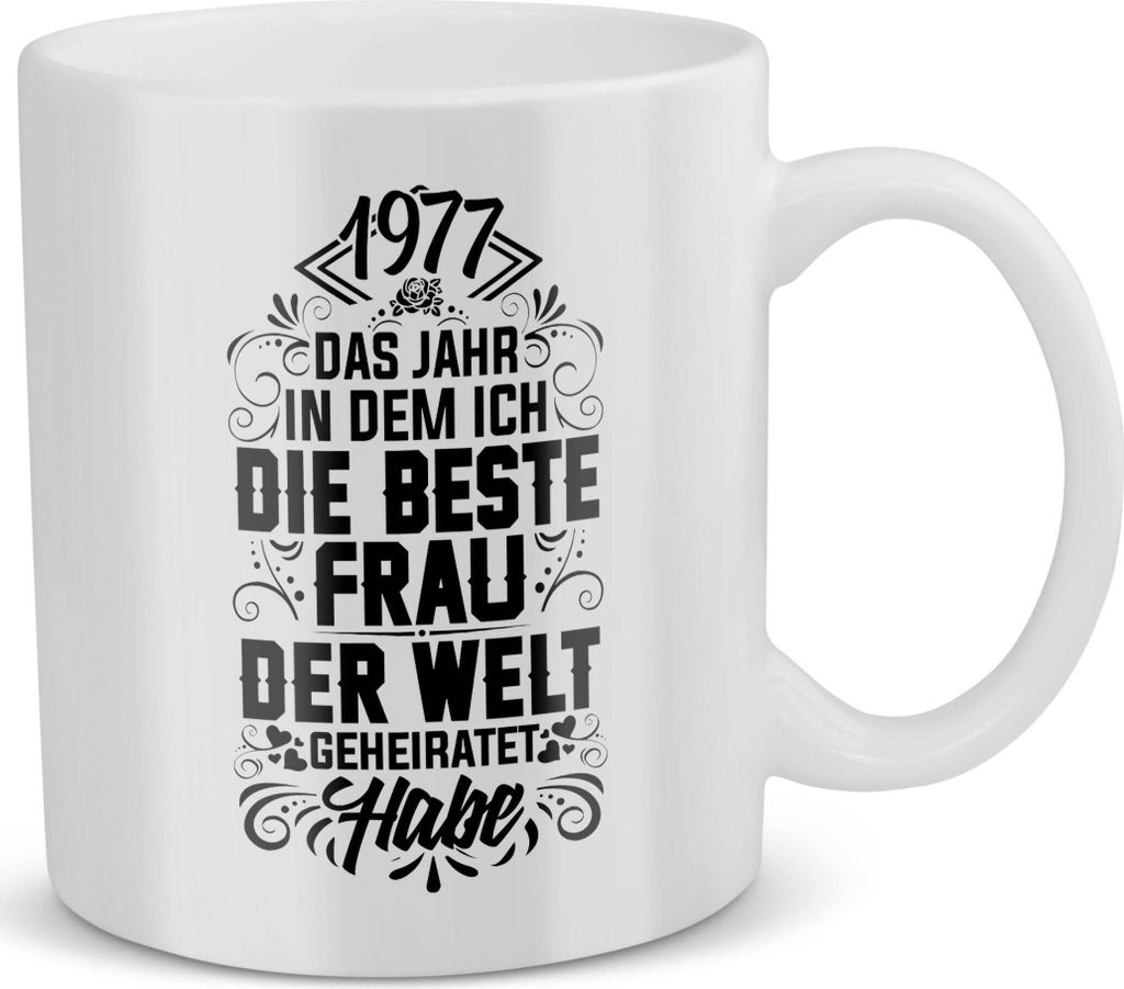 1972-2024 Hochzeitstag Geschenk Männer Hochzeit Tasse Bräutigam Gastgeschenk Valentinstag Ehemann Geburtstag Hochzeitsjubiläum Liebe Weihnachten...