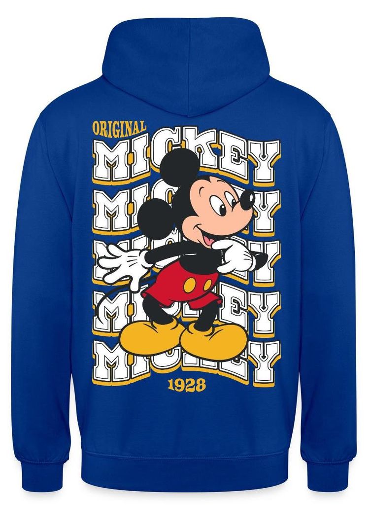 Mickey & Minnie Mickey Mouse Original 1928 Uni Hoodie, S, Royalblau