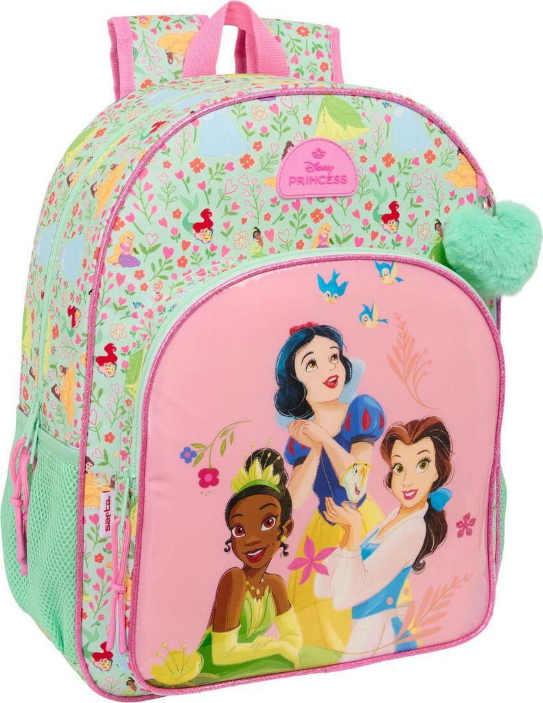 Školní batoh Disney Princess Bloom green Pink 33 x 42 x 14 Obrázek produktu 