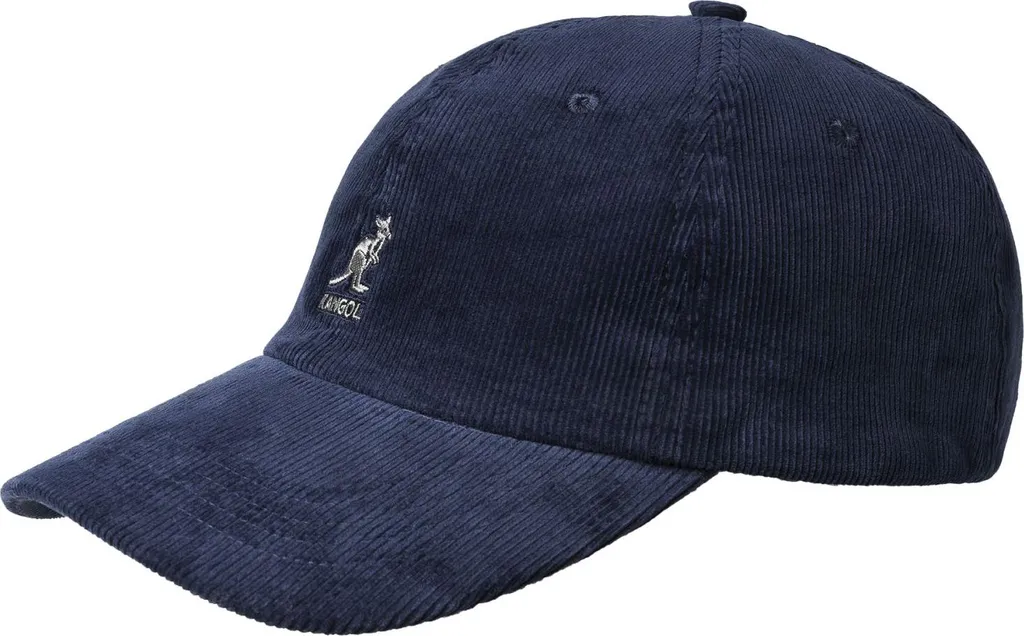 Casquette baseball Kangol en velours côtelé de coton moderne noir