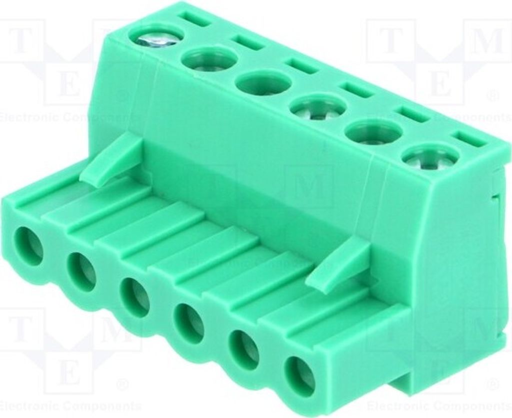 1x Klemmleiste abschaltbar Wege: 6 5mm gerade Stecker weiblich 326-061-14 Trennbare Kle