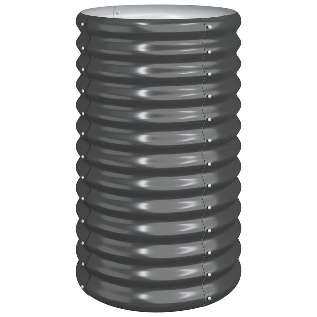 vidaXL Fioriera in acciaio verniciato a polvere 40x40x68 cm Immagine del prodotto 