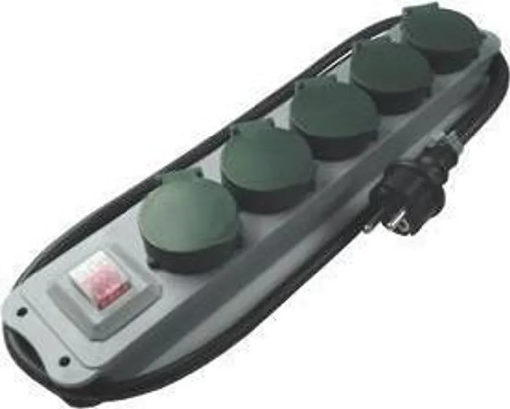 Multiprise Extérieure 5 Prises avec Clapets Étanches IP44 REV RITTER