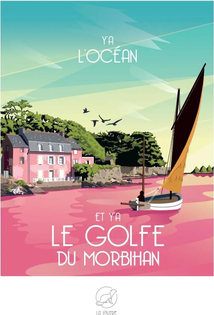 La Loutre Puzzle 1000 pièces Golfe du Morbihan - Illustration Marine