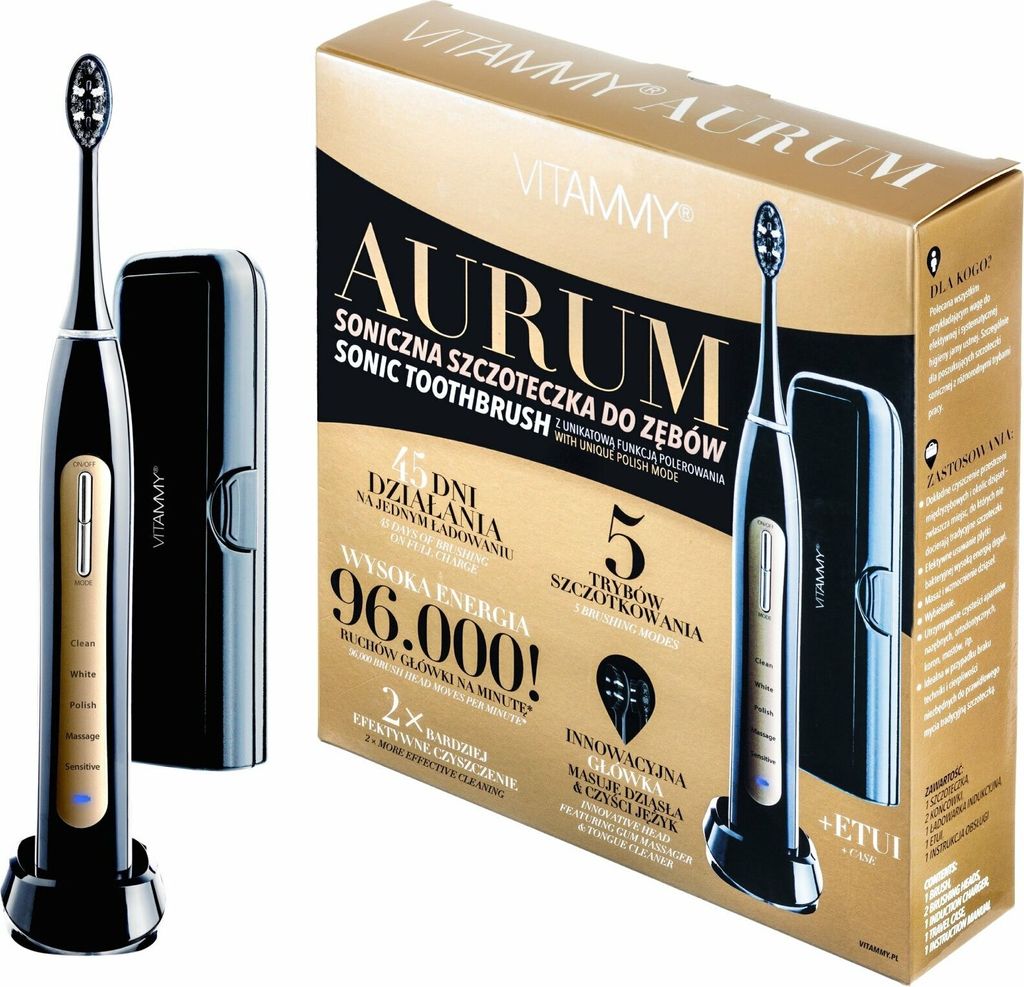VITAMMY AURUM Schallzahnbürste mit Polierfunktion