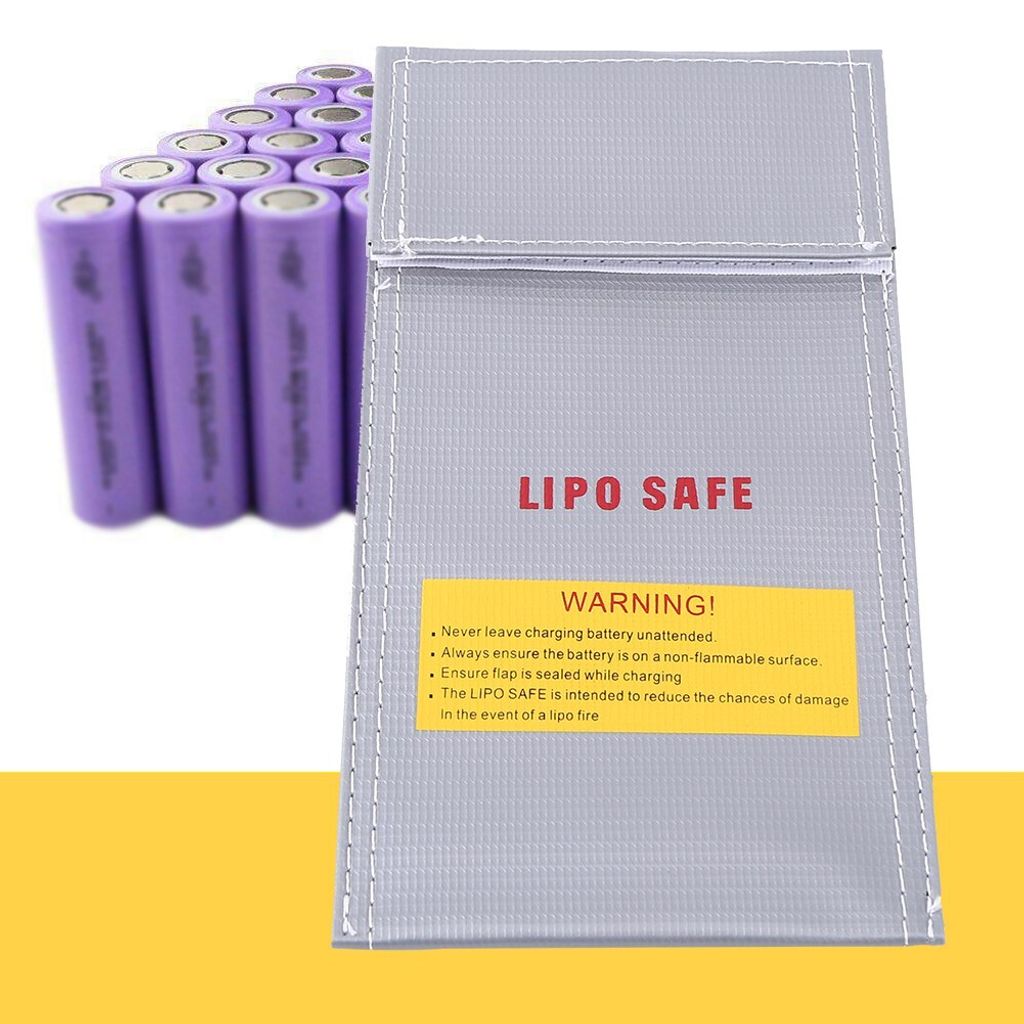 Boîte De Protection Ignifuge Pour Batterie LiPo - Housse Anti-explosion, Rangement Et Recharge Sécurisée Pour Vélo électrique - Noir - 35,6 X 19,8 X 24,1 Cm