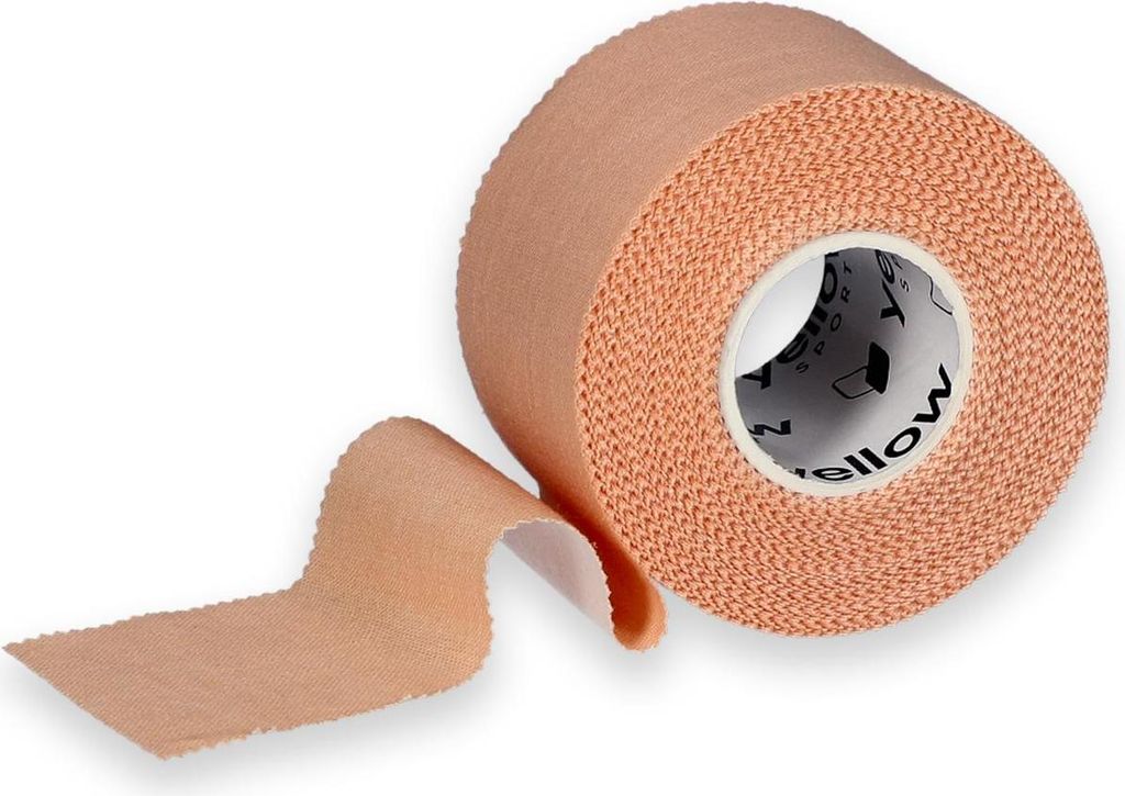 yellowSPORT yellowSPORTS TAPE - Steifes Band zum Abkleben - 3,8 cm x 9,1 m - Beige - 1 Stk.