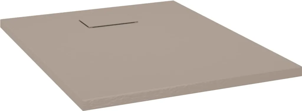 Receveur de Douche SMC 90x70 cm Marron Antidérapant et Ultra Résistant