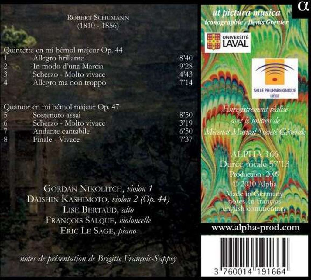 Le Sage/Nikolitch/Kashimoto/Berthaud/Sal: Klavierwerke & Kam