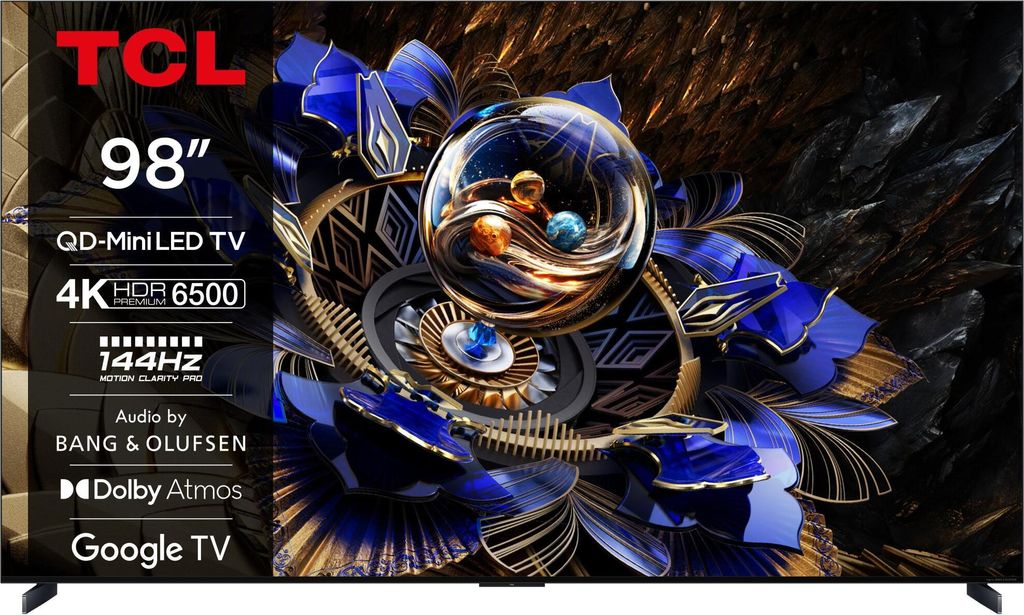 TCL 98X11K, 2,49 m (98"), 3840 x 2160 Pixel, QD-Mini LED, Smart-TV, WLAN, Schwarz