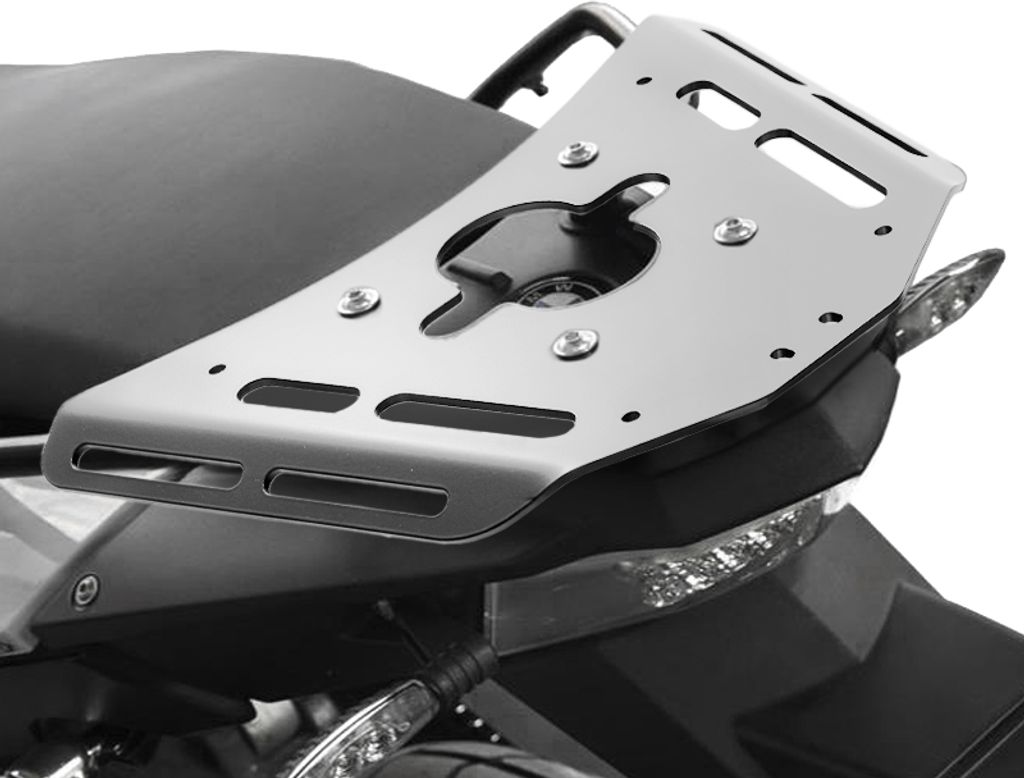 ZIEGER Gepäckbrücke kompatibel mit BMW F 650 GS Twin inkl. Erhöhungset silber