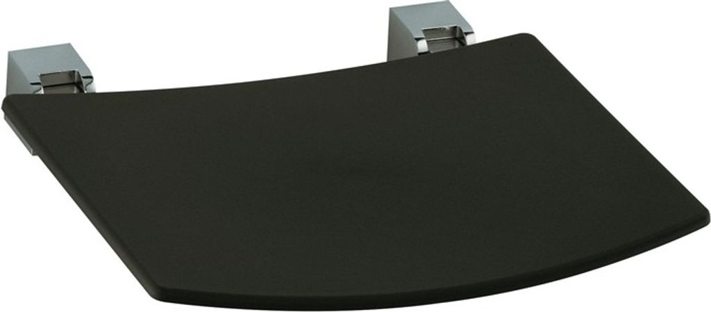 Keuco Plan Klappsitz Aluminium silber-eloxiert/schwarzgrau - 14980170037