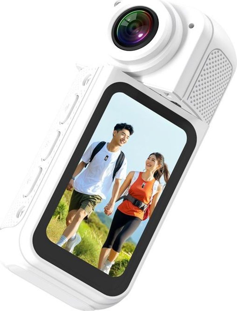 INF Mini-Action-Kamera: 2.7K HD, drehbare Linse, Magnet, für Outdoor & Sport