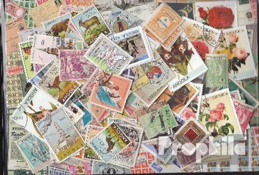 Briefmarken Angola 100 verschiedene Marken