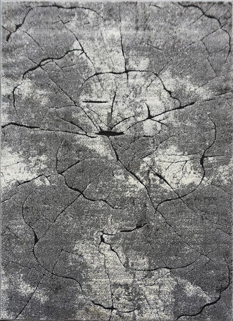 Čtvercový kusový koberec 140x140 BRAWLEY 8 - šedý / bílý Obrázek produktu 