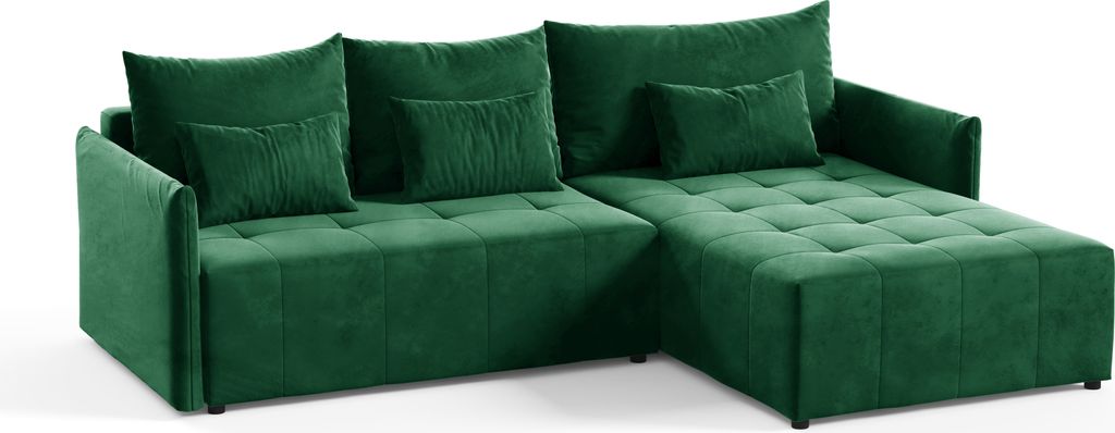 KEF Ecksofa Ben – L-Form – 260x80x180 cm – Liegefläche 140x244 cm – Universell Rechts- oder Linksseitig – Mit Klappautomatik - Kronos 19