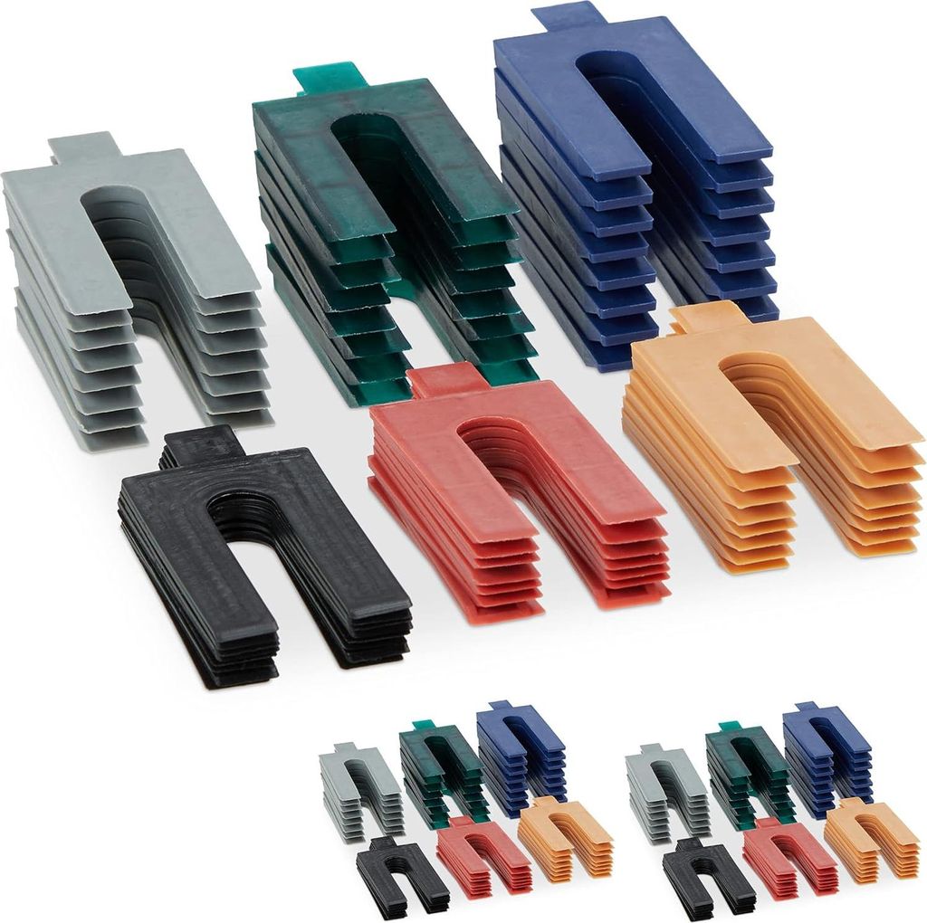 Relaxdays Abstandshalter Kunststoff, 144er Set, Produktbild 