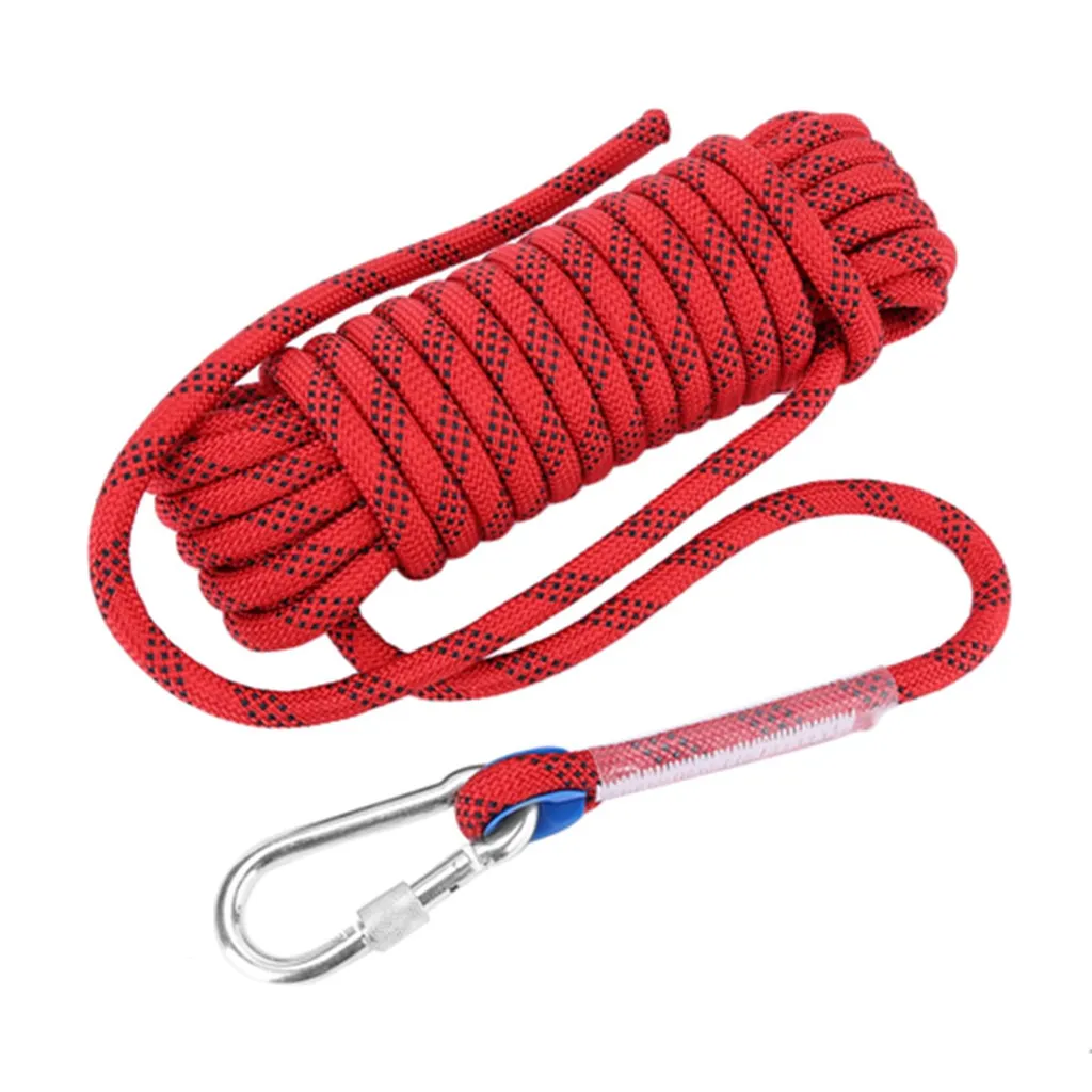 Corde de Survie Paracorde Rouge 12mm - 10 Mètres Haute Résistance Extérieure