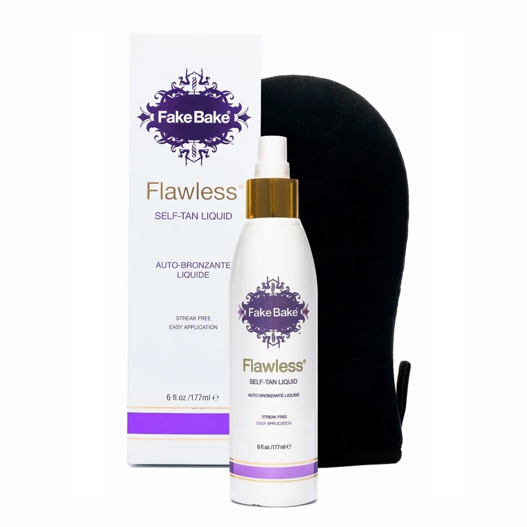 Autobronzant Fake Bake Flawless 177ml Formule Séchage Rapide avec Gant
