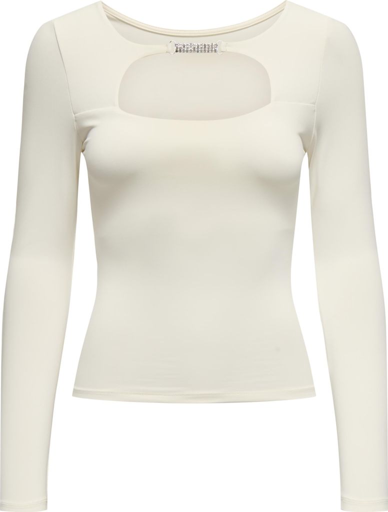 ONLEA L/S 2-WAY TOP BOX JRS Cloud Dancer M