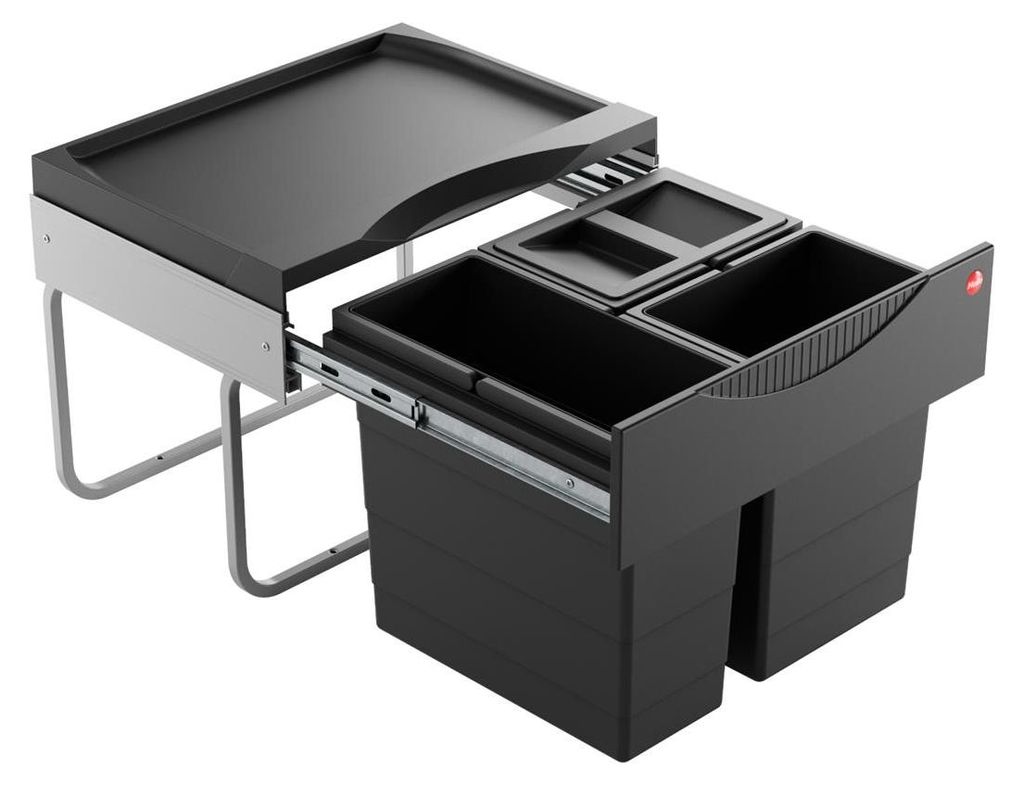 Hailo Abfallsammler 3644931 Swin Raumspar-Tandem-S 2x Produktbild 