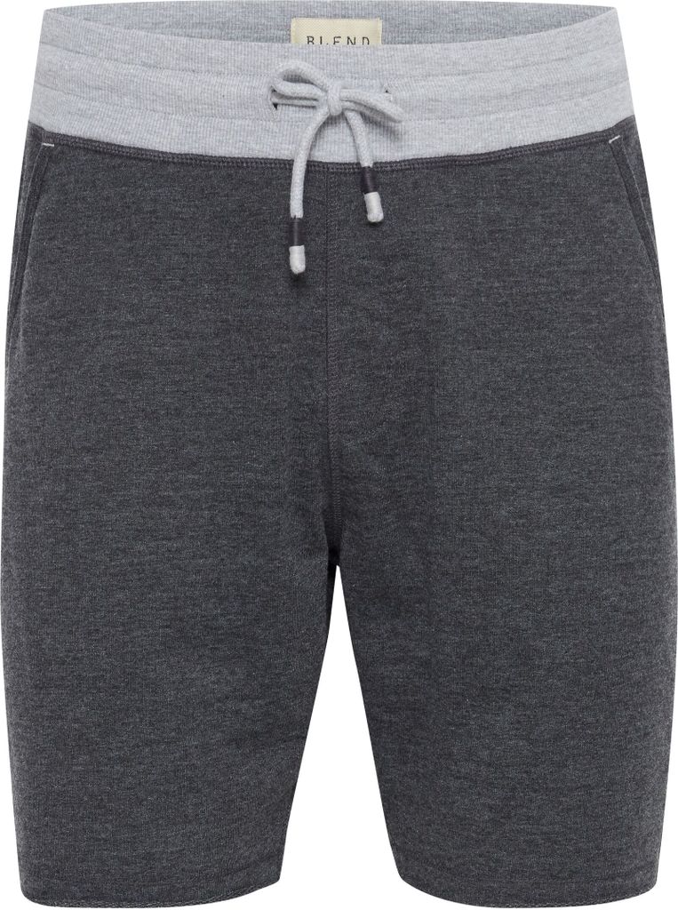 BLEND BHJulio Herren Sweatshorts Kurze Hose Jogginghose mit Offenen Kanten und Kordel Regular Fit