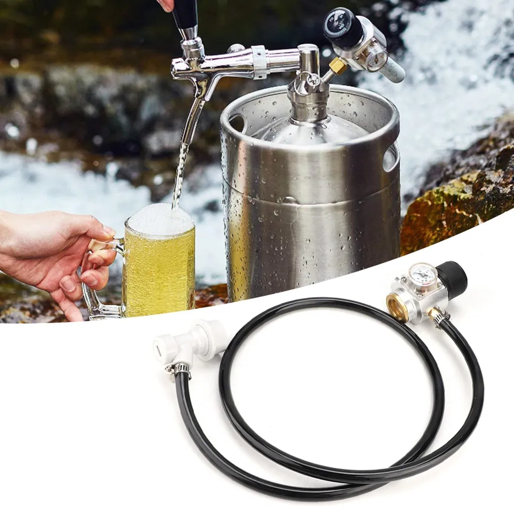 Régulateur de pression CO2 avec manomètre et kit de connexion 5/16in - 3