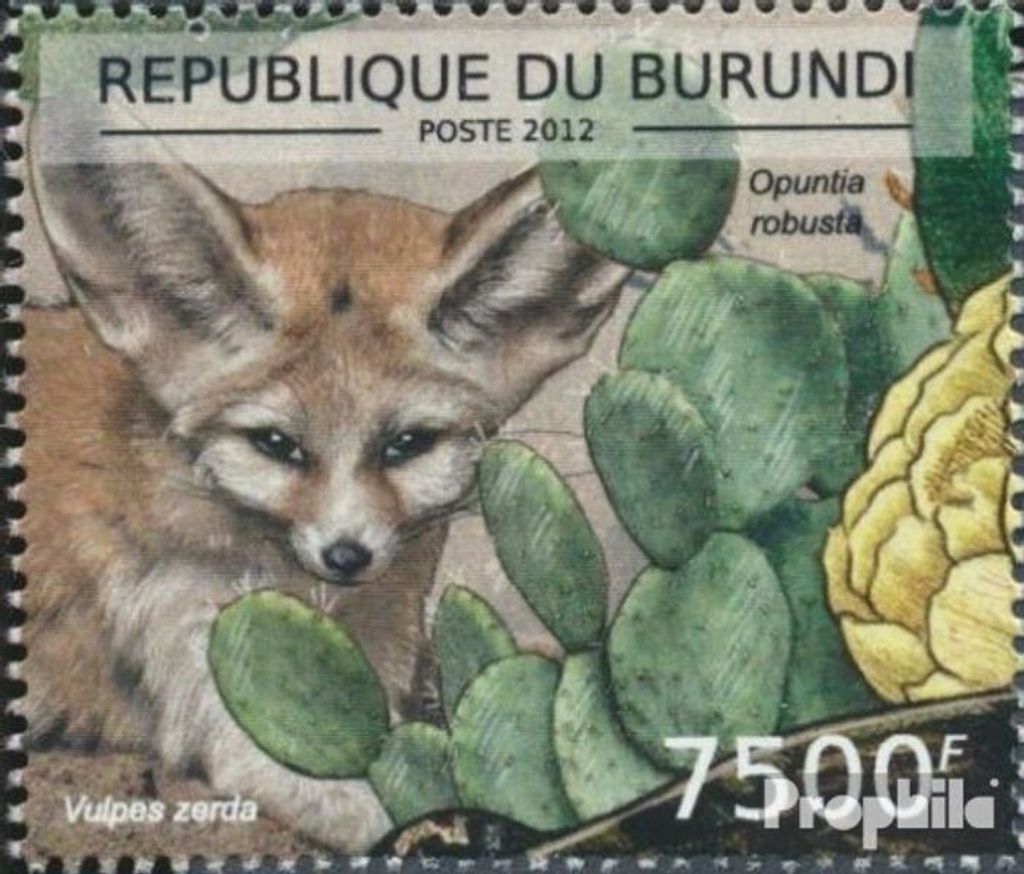 Briefmarken Burundi 2012 Mi 2752 (kompl.Ausg.) postfrisch Pflanzen und afrikanische Tiere