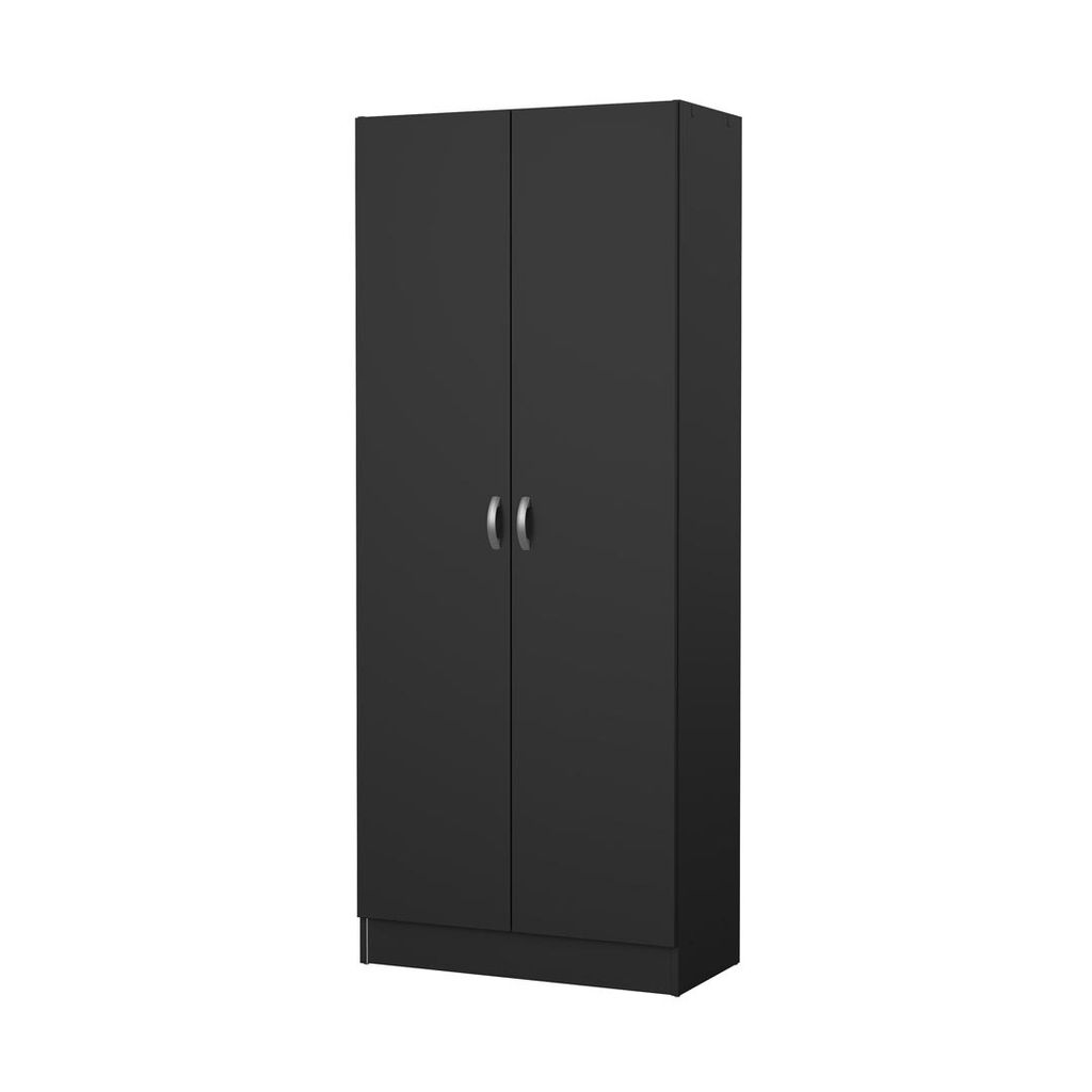 Fox Kleiderschrank 2 Türen mattschwarz. Produktbild 