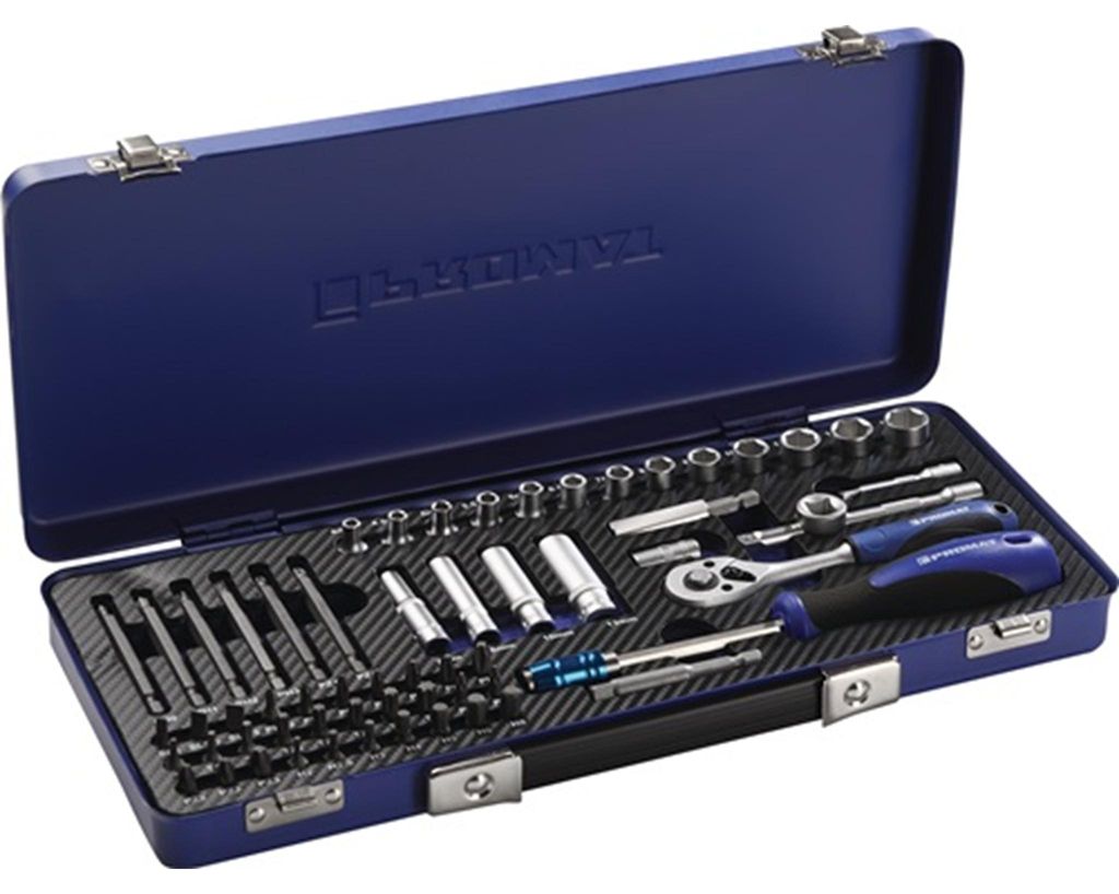 Steckschlüsselsatz 61-tlg.1/4 Zoll SW 4-13mm Z.20 6KT PROMAT