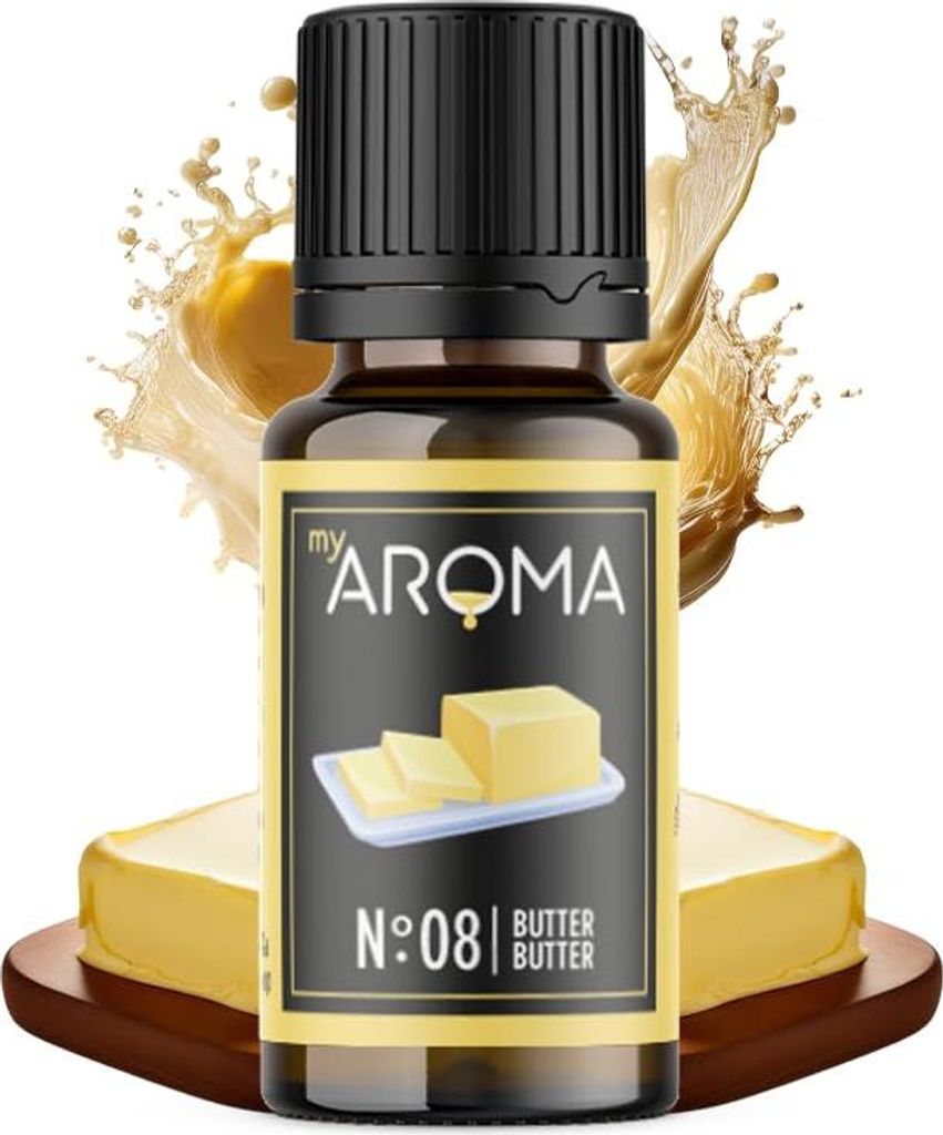 myAROMA flavour drops – Butter 10ml, zuckerfrei, Produktbild 