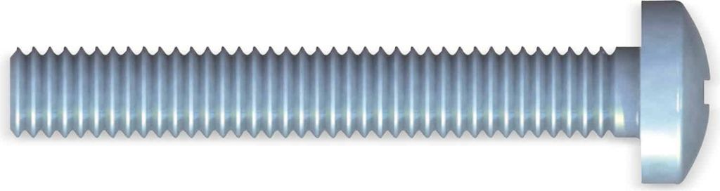REISSER Gewindeschraube, M4x16, Stahl verzinkt, blau passiviert, Pan Head, 50 Stück