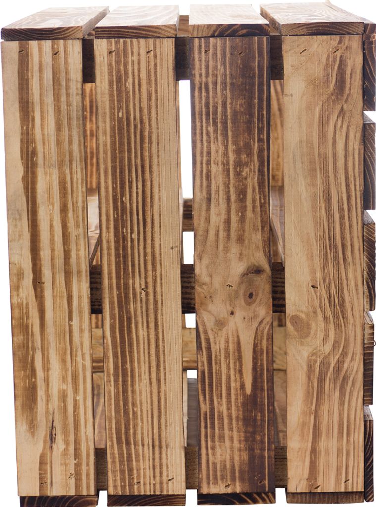 Geflammte Holzkiste mit Mittelbrett -längst- Neue Obstkiste Produktbild 5