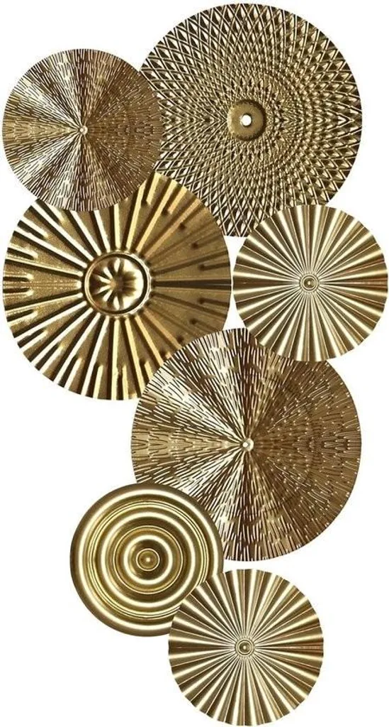 Habillage mural métal doré 3D - Solution déco pour murs vides et tristes