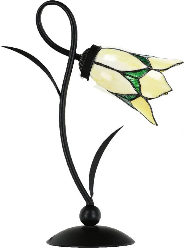 Lampe Tiffany Art Déco Luminaire de Salon en Verre Coloré 40 cm Design