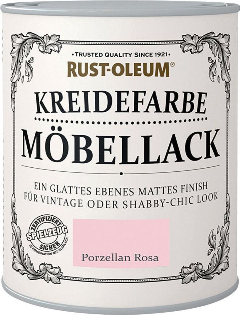 Rust-Oleum Kreidefarbe Möbellack 125 ml porzellan rosa Produktbild 
