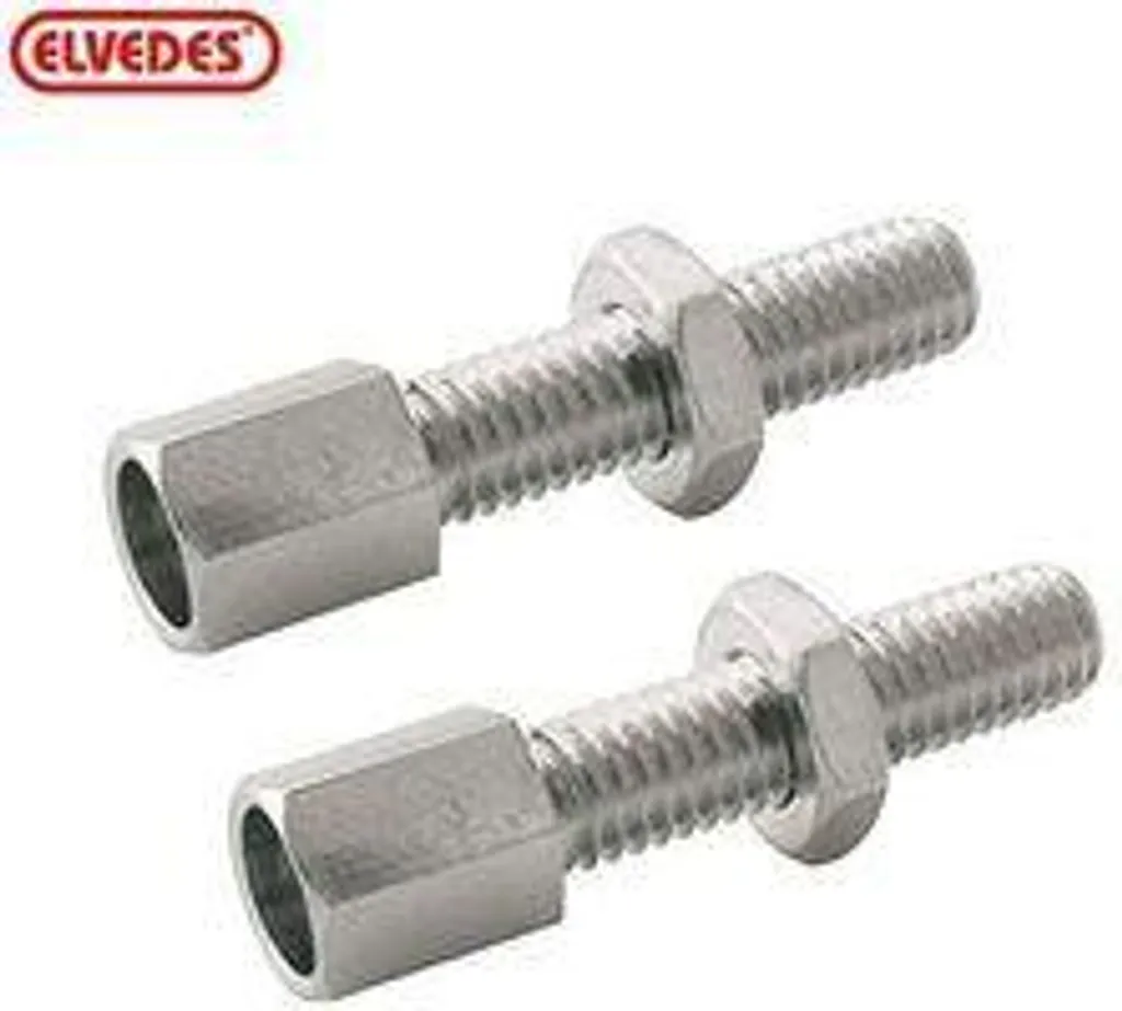 Elvedes Boulon de Réglage Pot M6 Plus P15 pour Câbles de Frein Vélo
