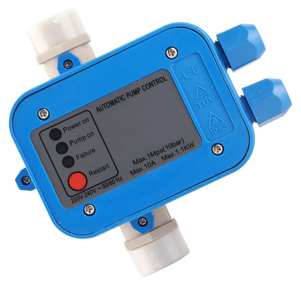 Interrupteur Électronique pour Pompe à Eau avec Manomètre de Contrôle