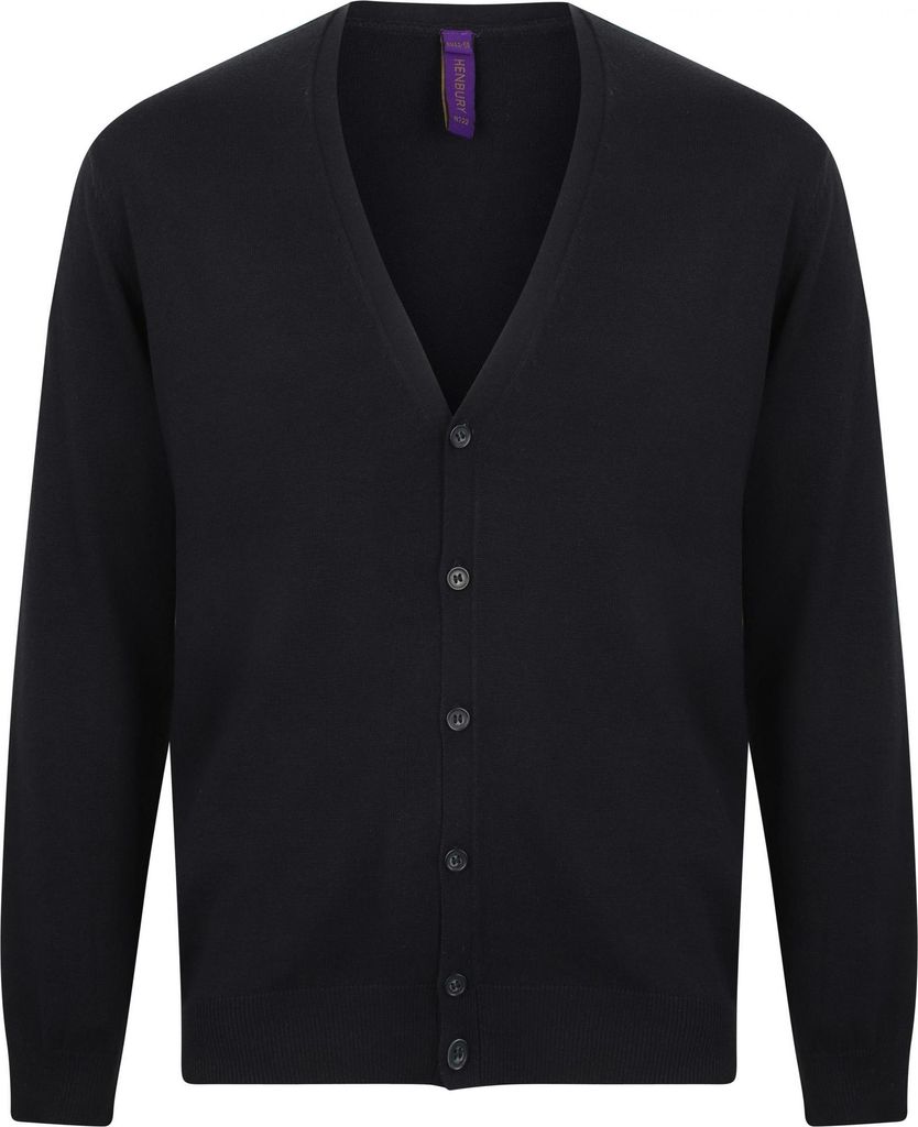 Henbury - Strickjacke für Herren, V-Ausschnitt, Leicht LT4277 (3XL) (Marine)