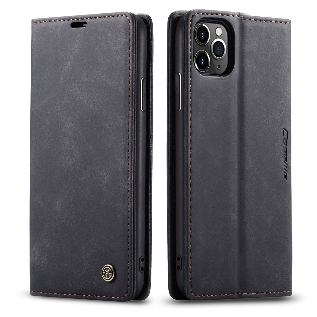 iPhone 11 Pro Pouzdro, RetroPolyuretanKožené Pouzdro, Kapsy Obrázek produktu 