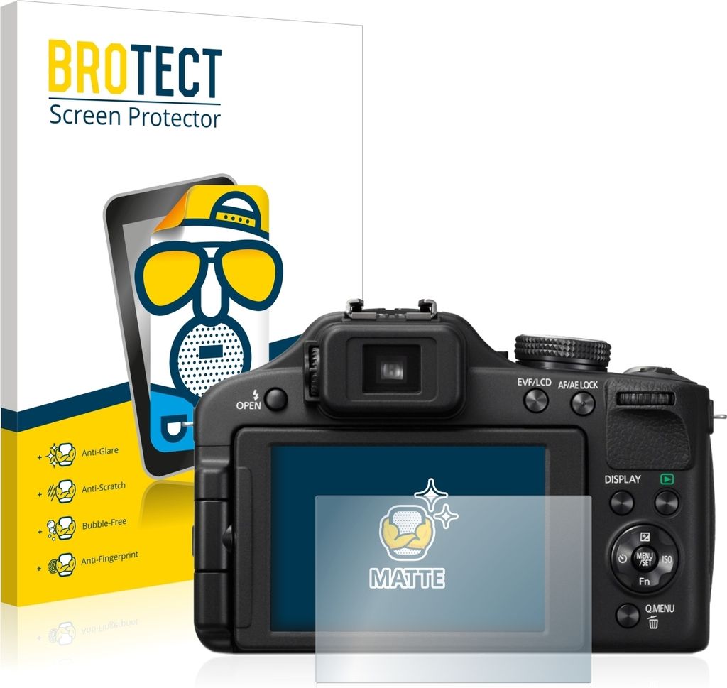 2x BROTECT Schutzfolie für Panasonic Lumix DMC-FZ150 Displayschutz Displayschutzfolie Folie Matt Entspiegelungsfolie