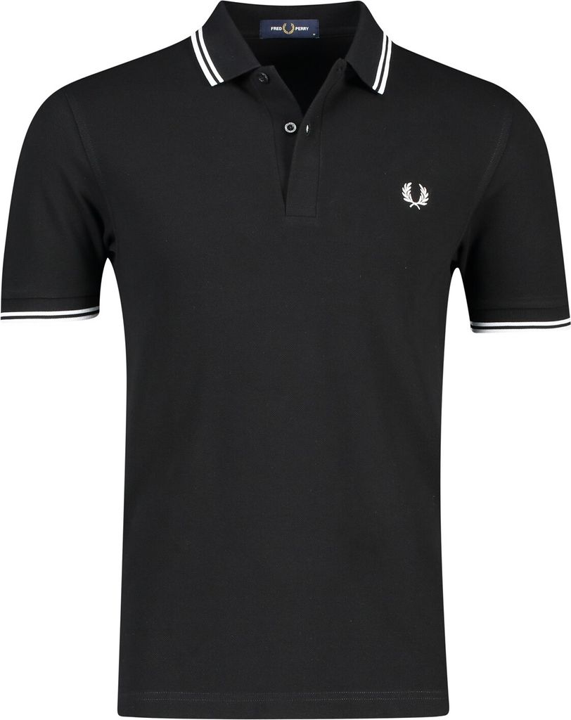 FRED PERRY TWIN TIPPED Schwarz Produktbild 