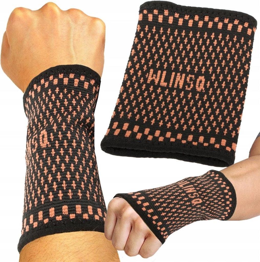 Verk 27171 Elastische Handgelenkbandage schwarz-orange