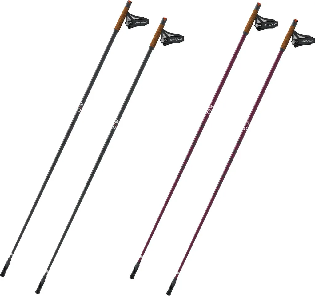 Bâtons de Randonnée et Trekking OneWay Team 4 Mag en Carbone 115cm