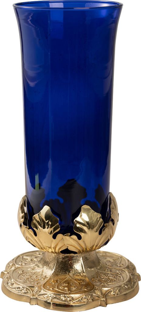 Ewiglicht blau H 30 cm